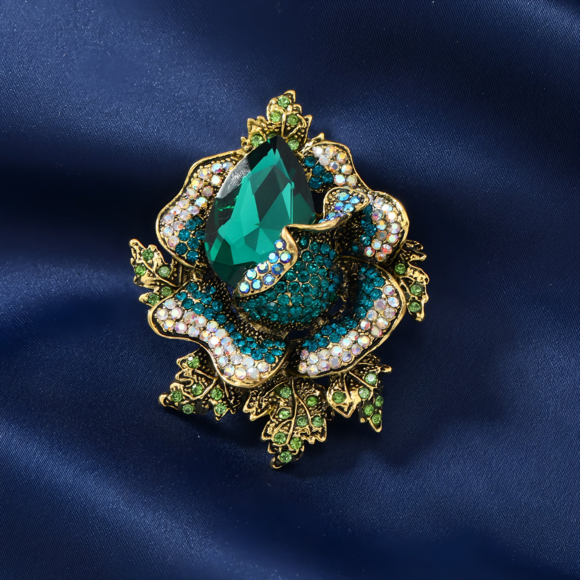 Crystal brooch