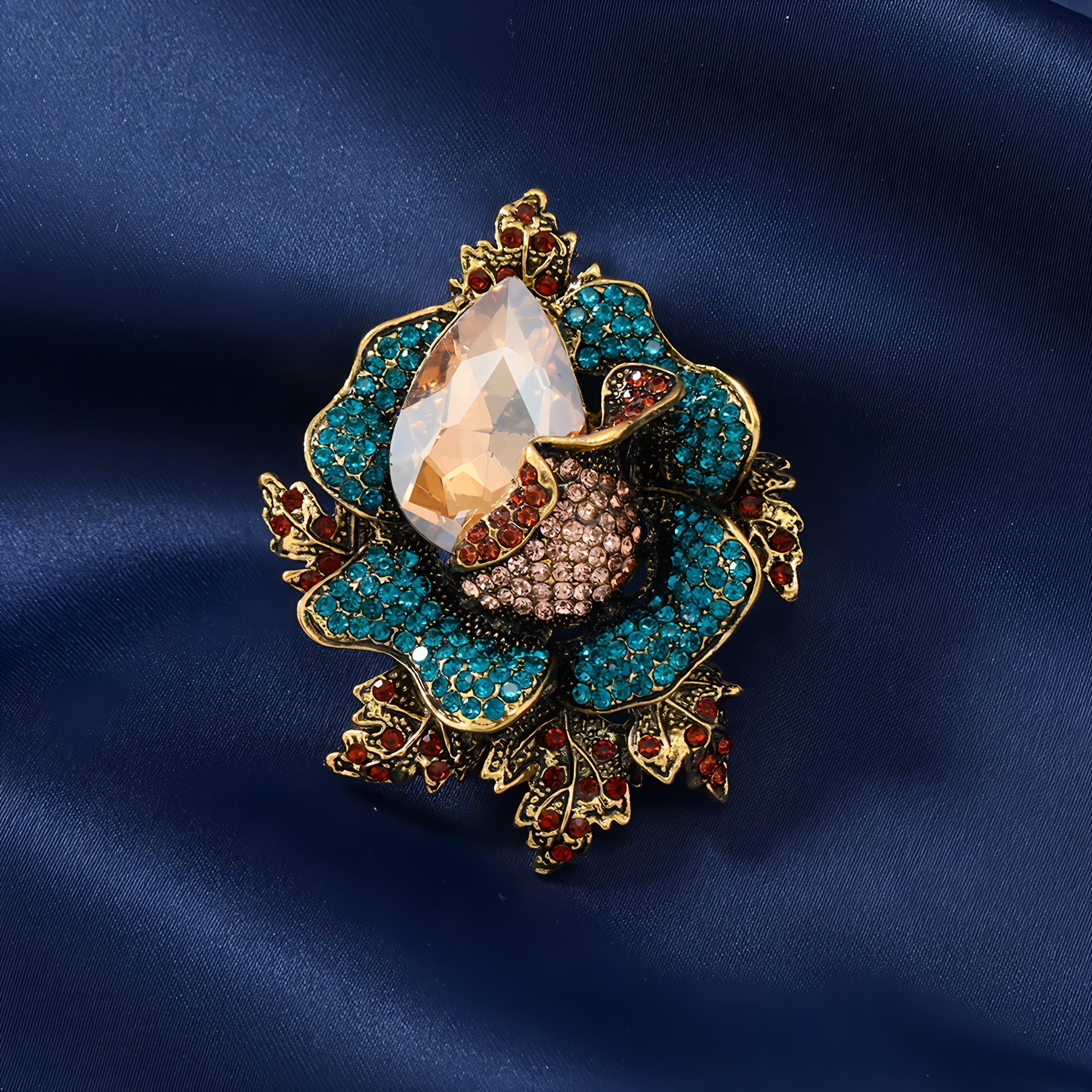 Crystal brooch