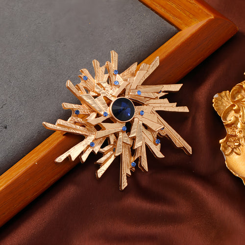 Alloy mechanical shaped brooch