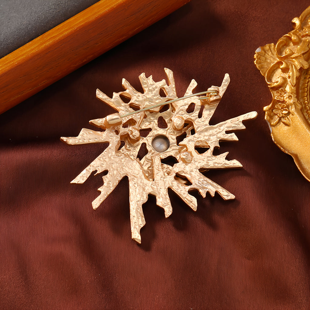 Alloy mechanical shaped brooch