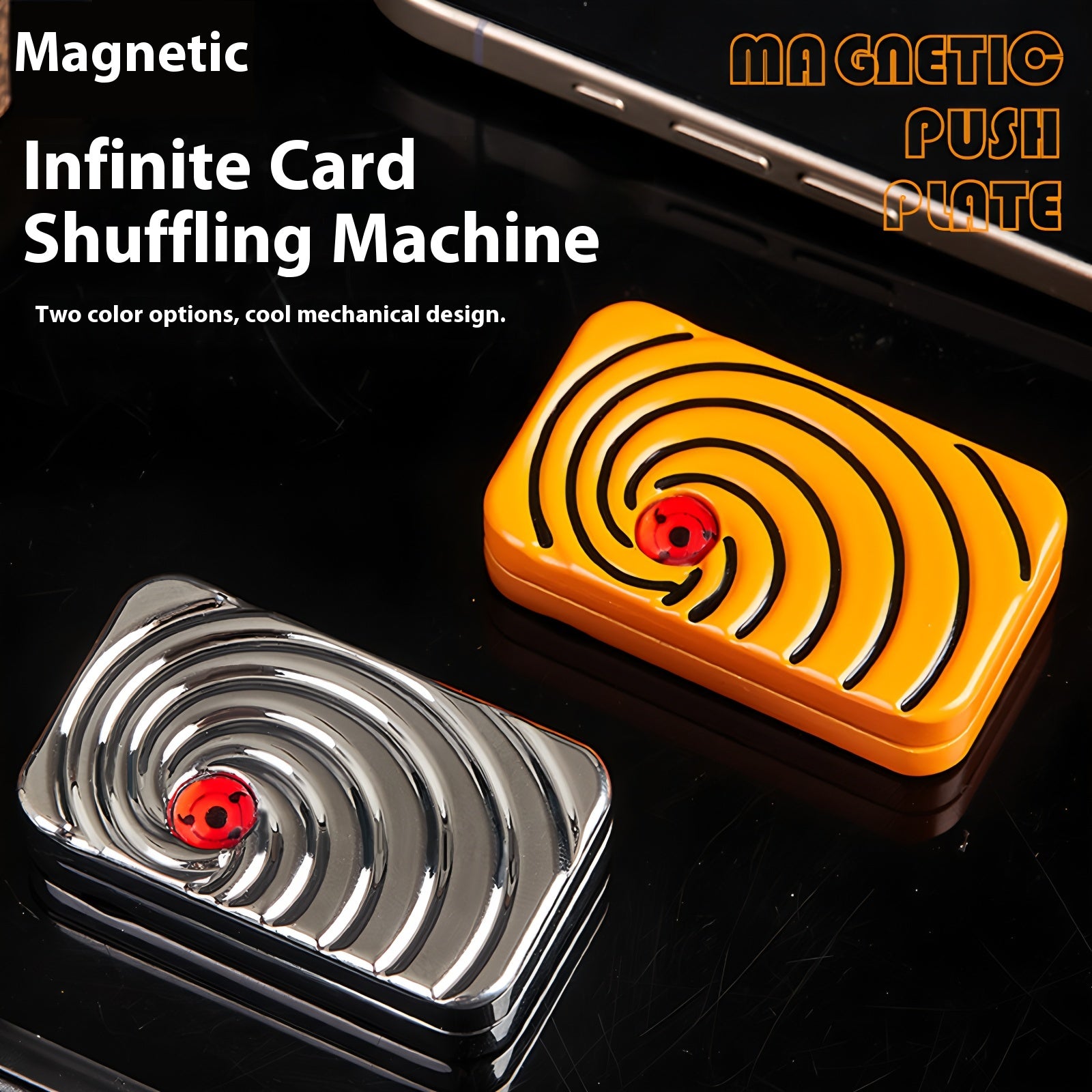 Magnetic push card