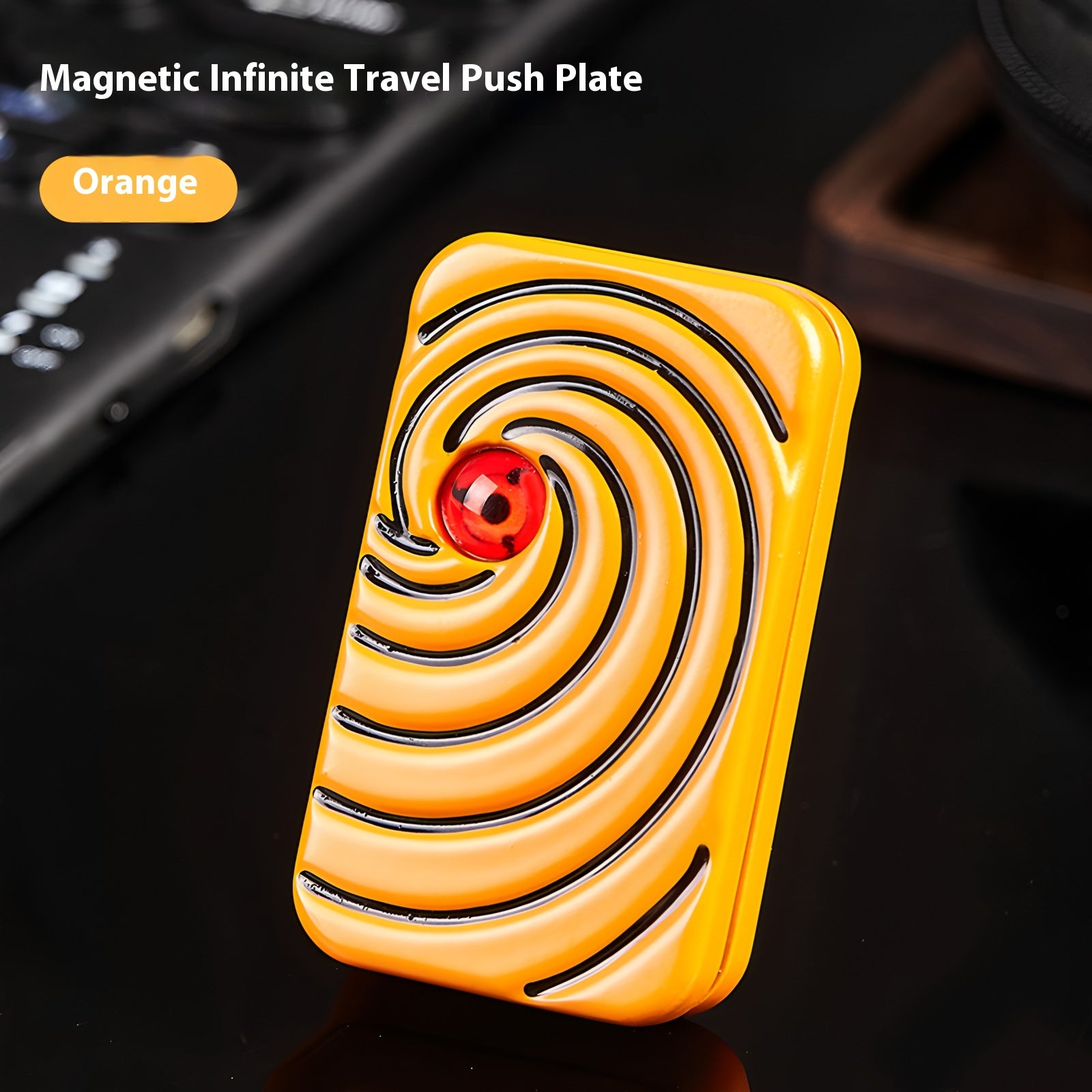 Magnetic push card