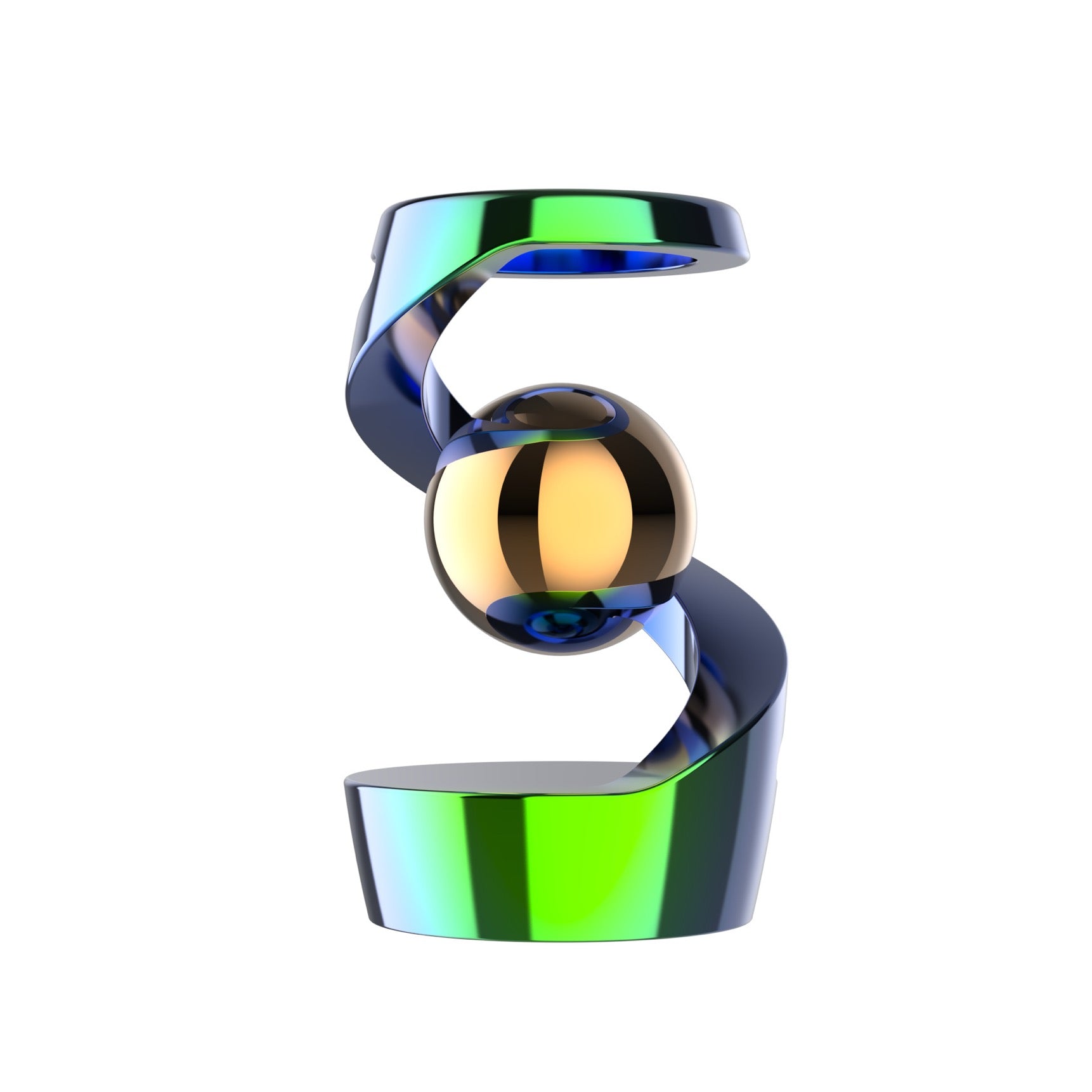 Desktop floating gyroscope
