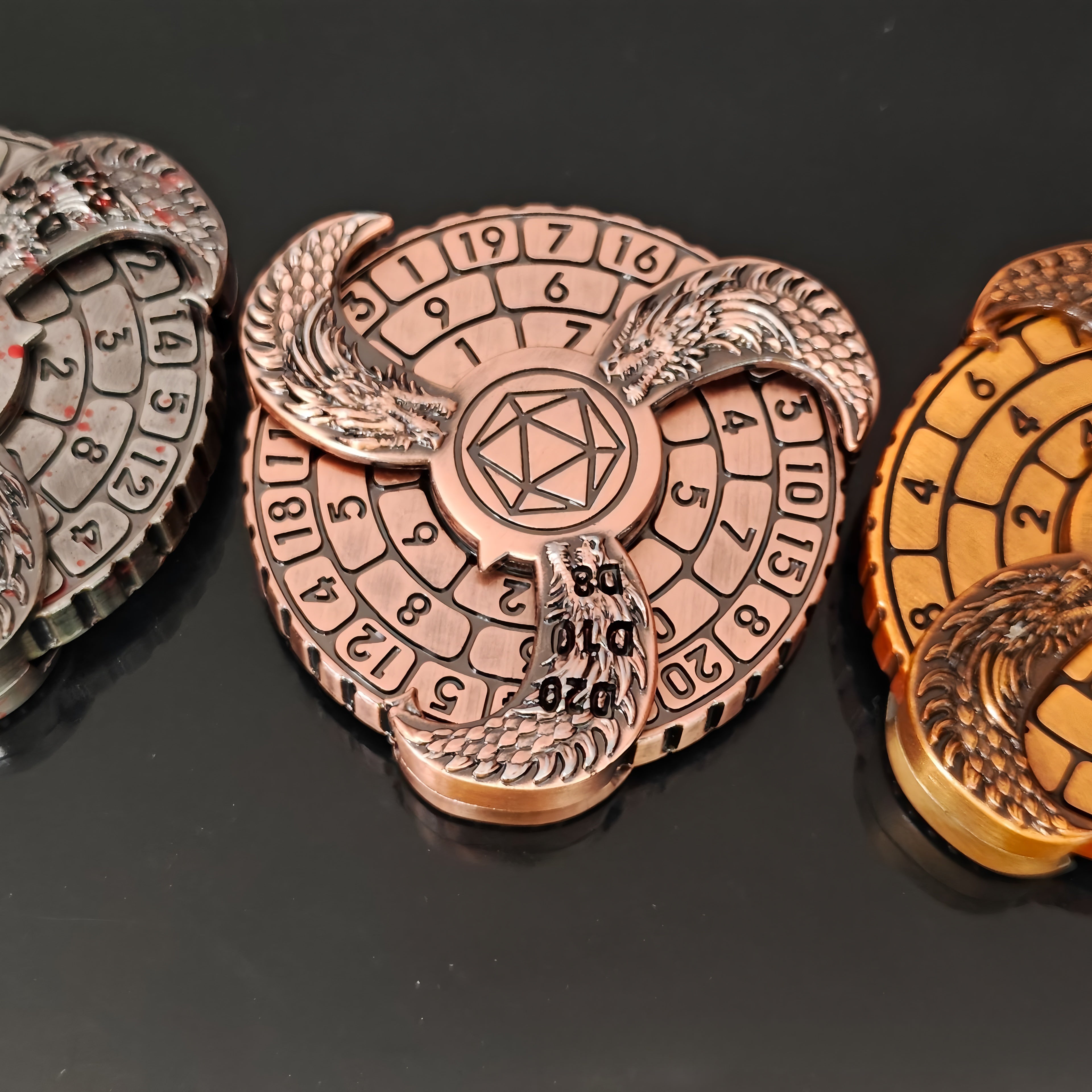 Metal pivot compass