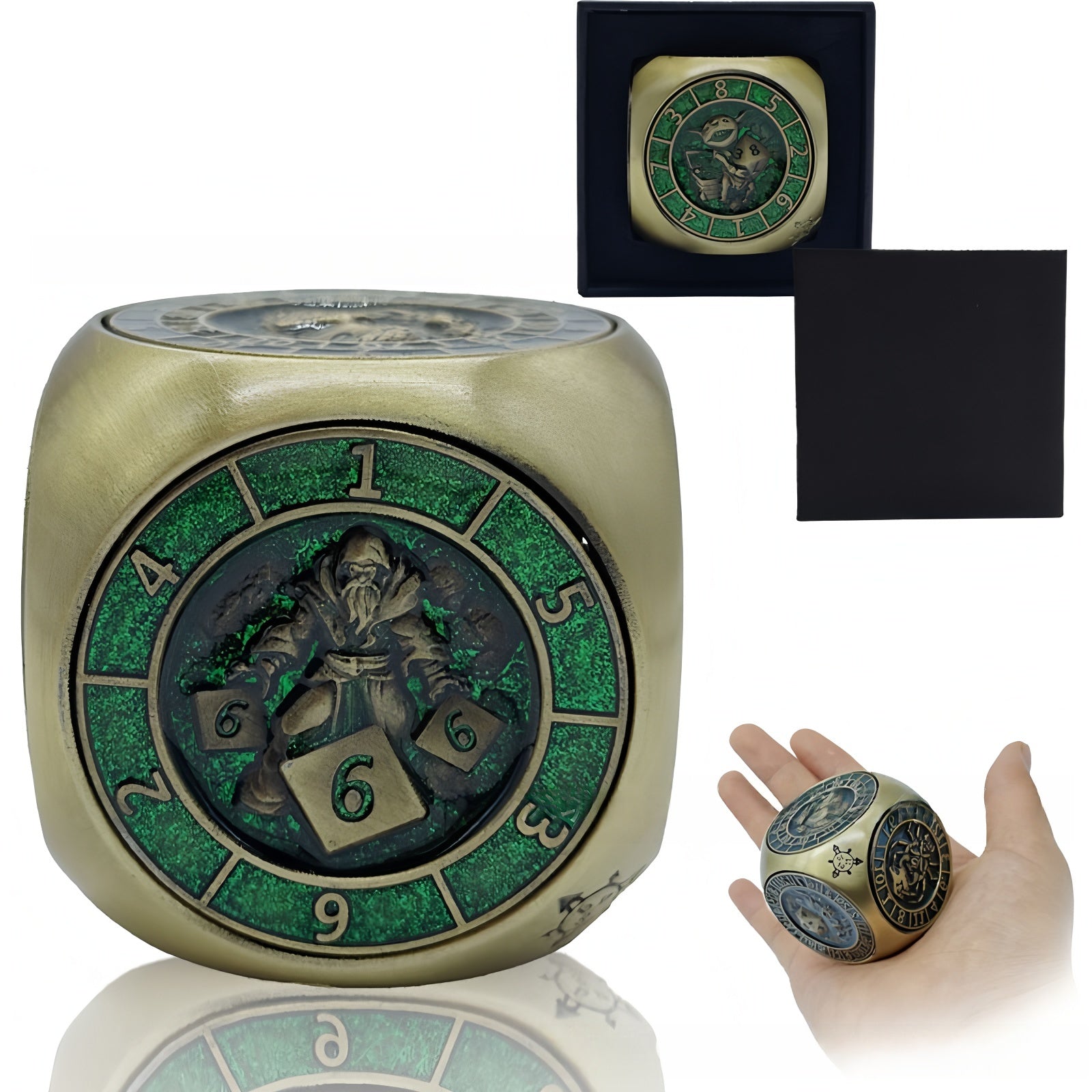 D6 face rotating dice