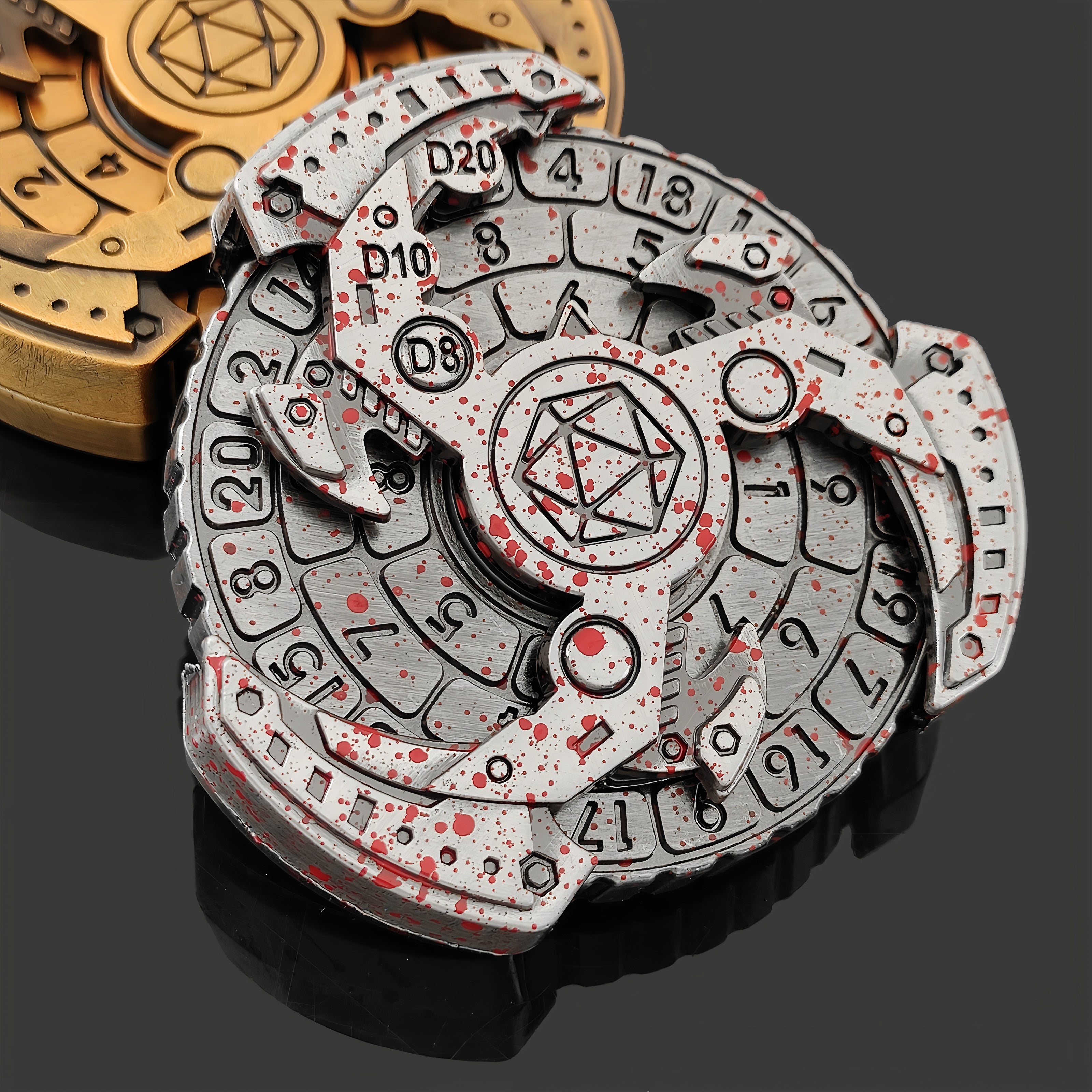 Metal pivot compass