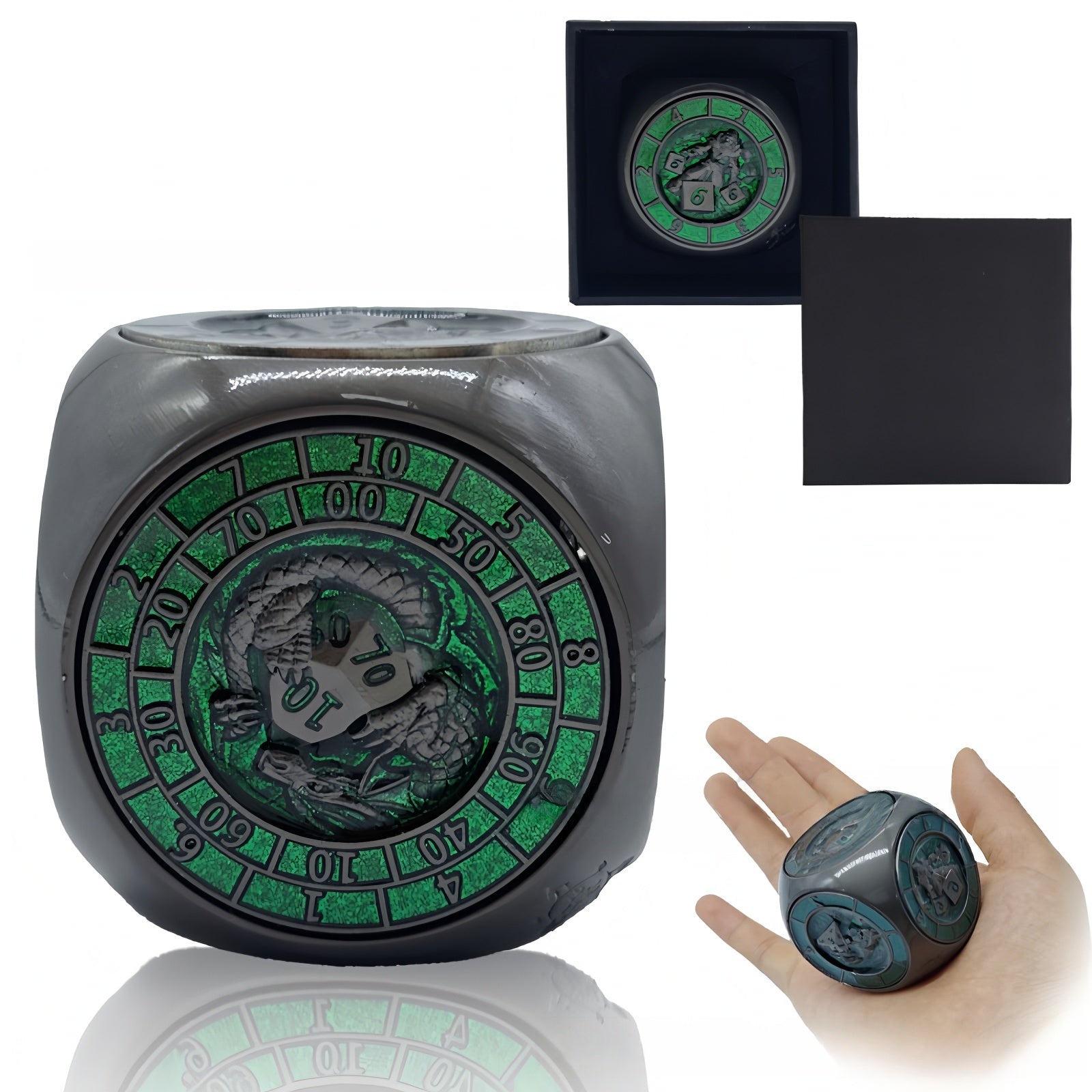 D6 face rotating dice