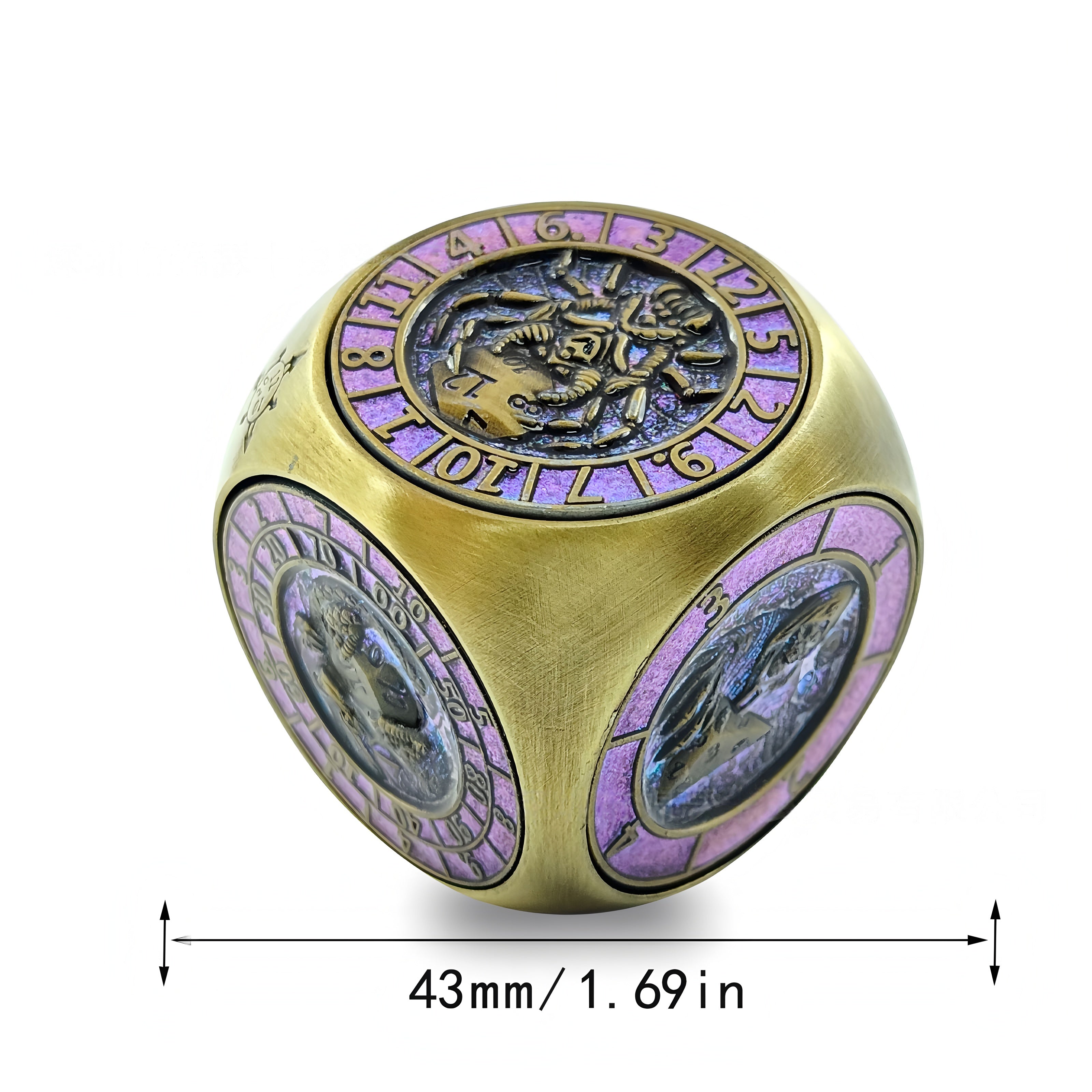 D6 face rotating dice