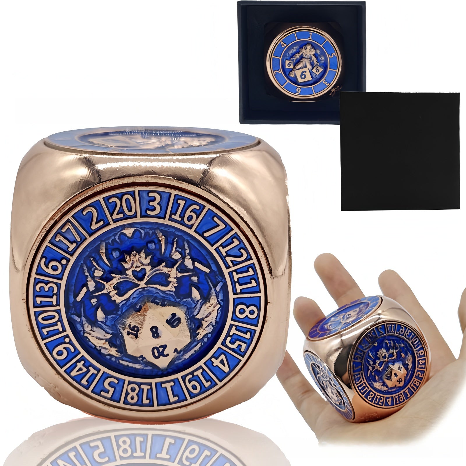 D6 face rotating dice