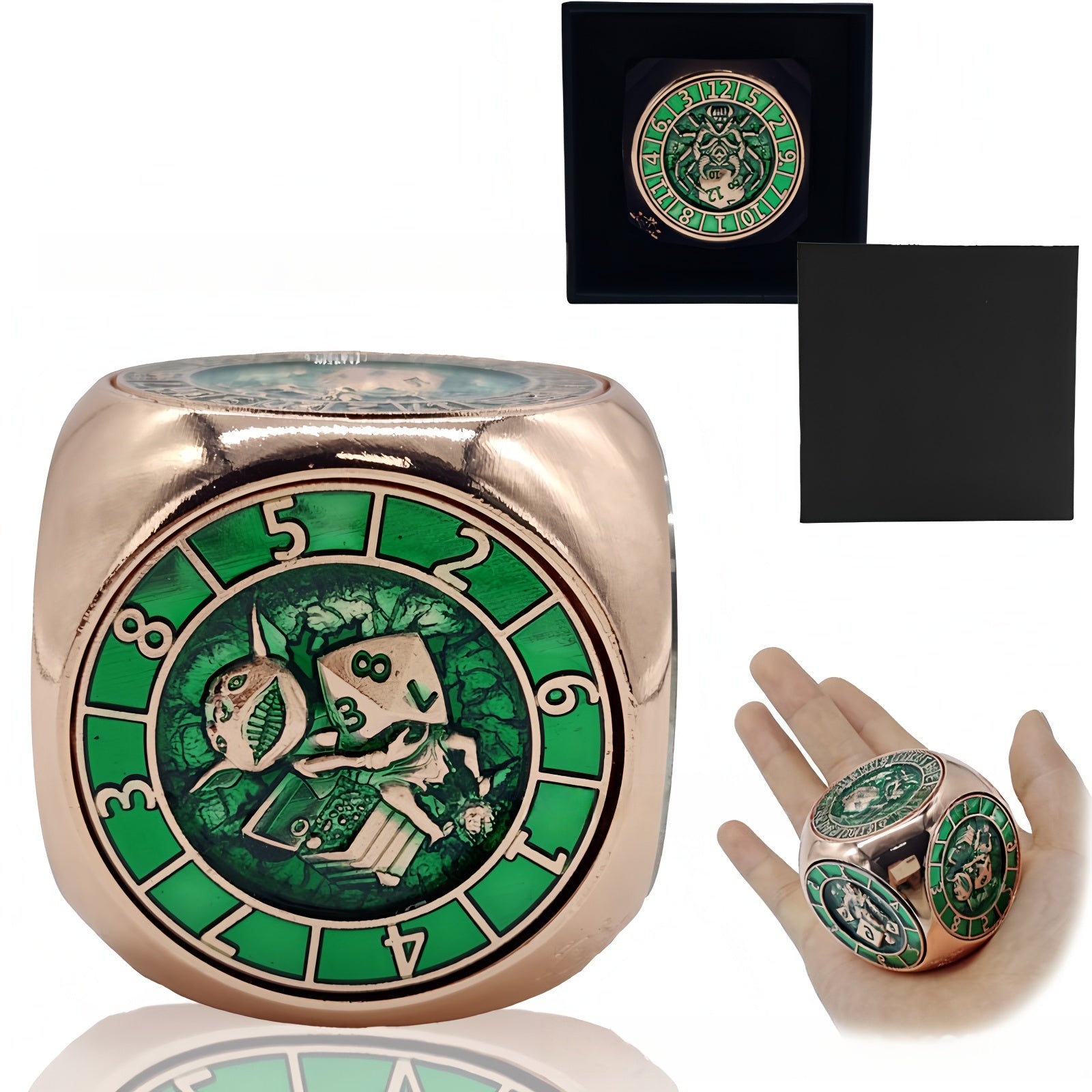 D6 face rotating dice