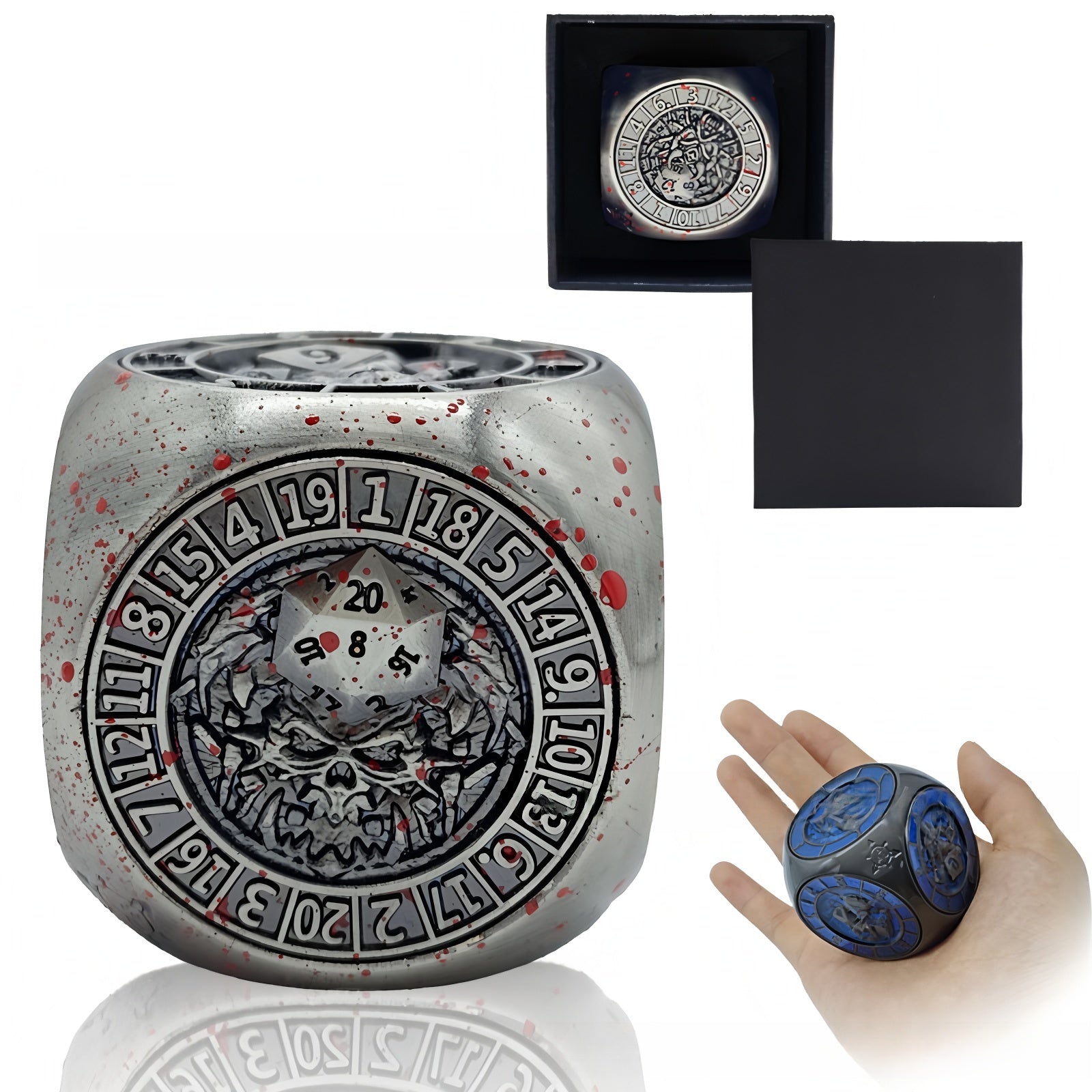 D6 face rotating dice