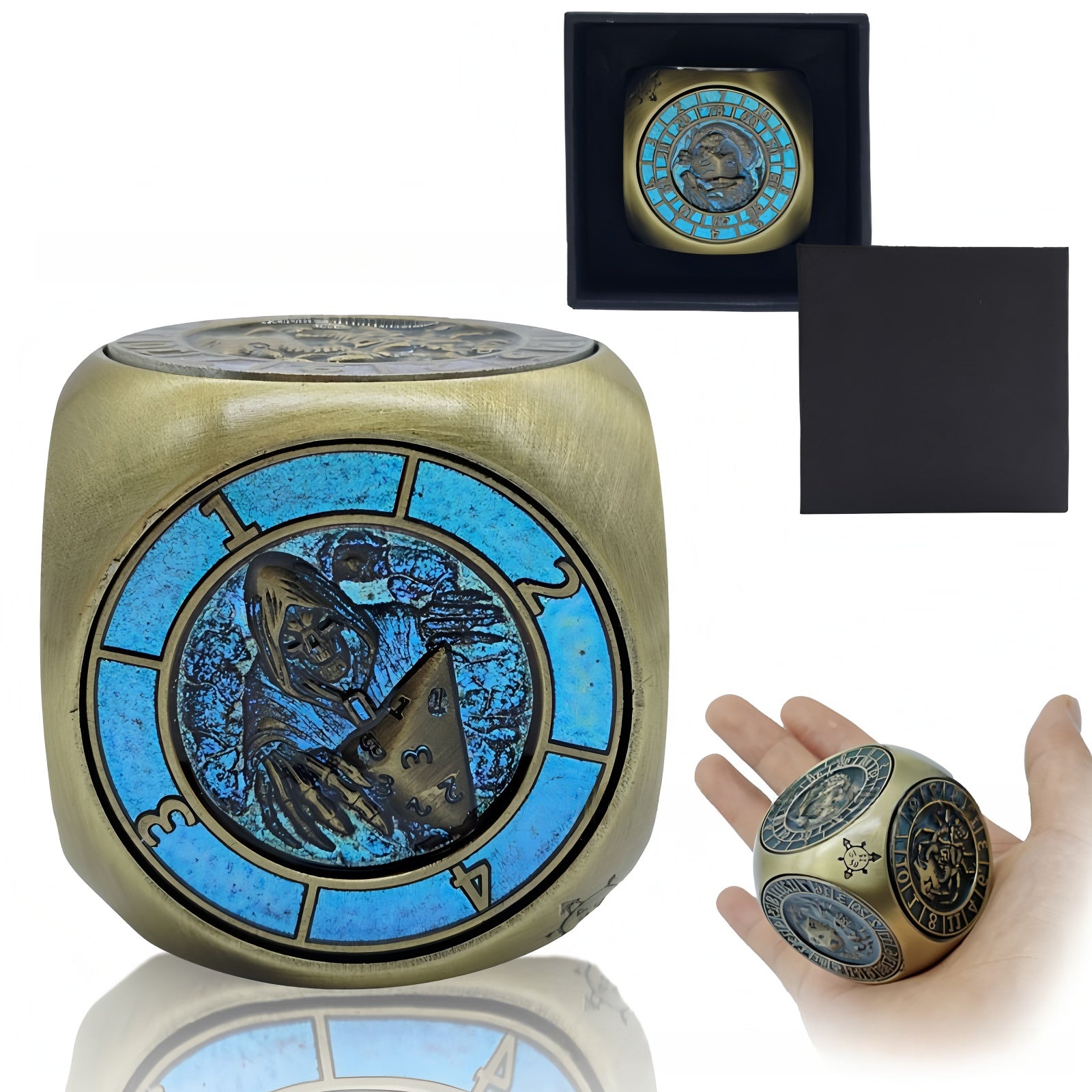 D6 face rotating dice