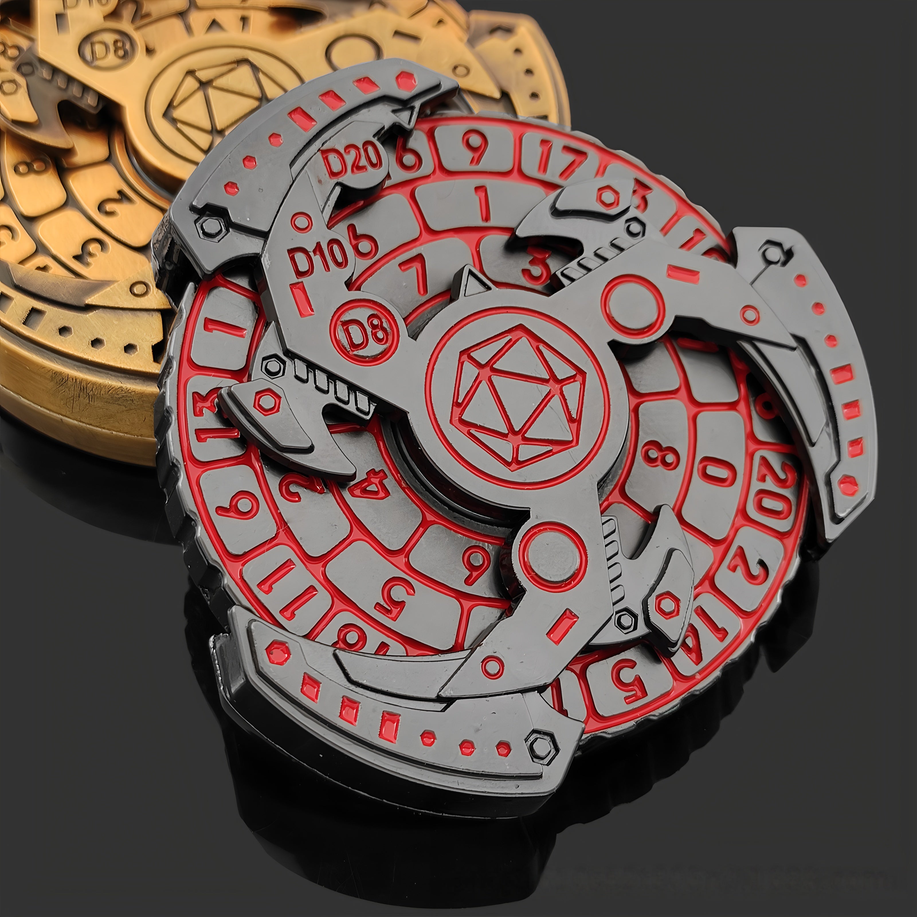 Metal pivot compass